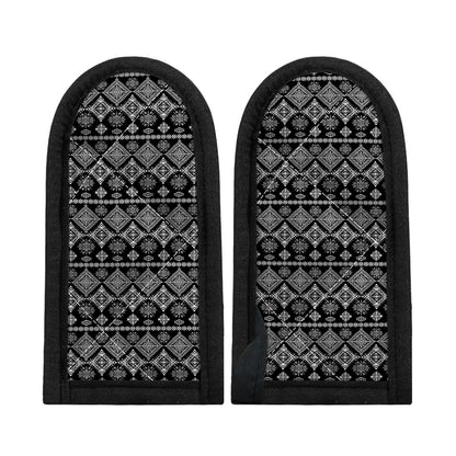 Black And White Boho Tribal Print Skillet Handle Cover