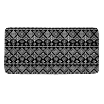 Black And White Boho Tribal Print Towel