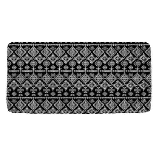Black And White Boho Tribal Print Towel