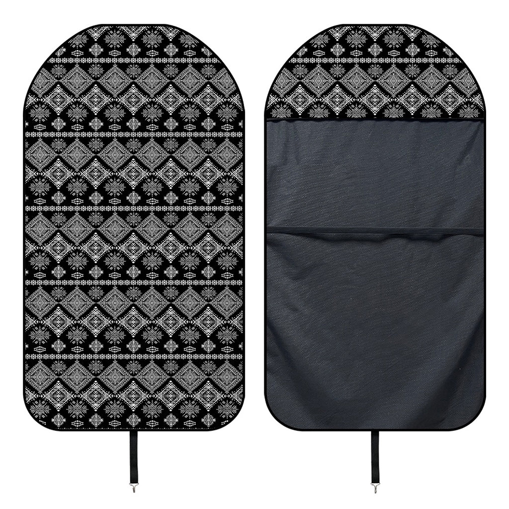 Black And White Boho Tribal Print Waterproof Car Seat Cover