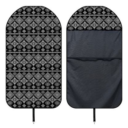 Black And White Boho Tribal Print Waterproof Car Seat Cover