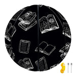 Black And White Books Pattern Print Basketball