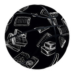 Black And White Books Pattern Print Basketball