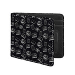 Black And White Books Pattern Print Bifold Wallet