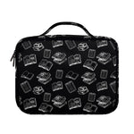 Black And White Books Pattern Print Briefcase Bible Bag