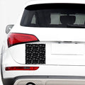 Black And White Books Pattern Print Car Sticker