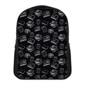 Black And White Books Pattern Print Casual Backpack