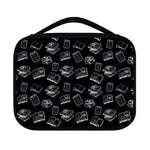 Black And White Books Pattern Print Classic Bible Case