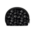 Black And White Books Pattern Print Coin Purse