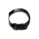 Black And White Books Pattern Print Dog Collar