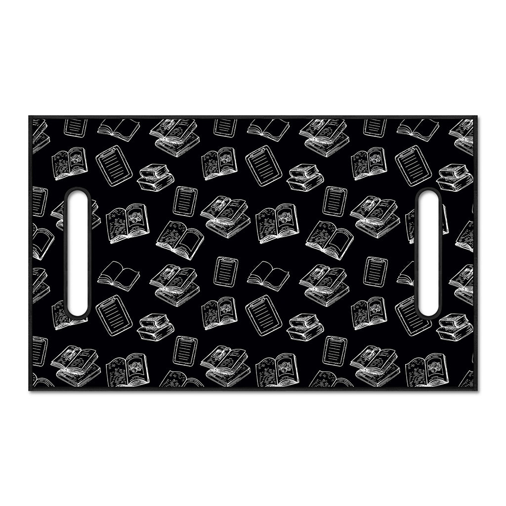 Black And White Books Pattern Print Golf Cart Seat Cover