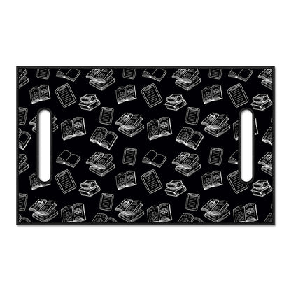 Black And White Books Pattern Print Golf Cart Seat Cover