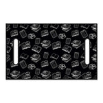 Black And White Books Pattern Print Golf Cart Seat Cover