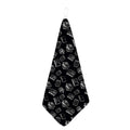Black And White Books Pattern Print Hand Towel