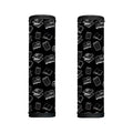 Black And White Books Pattern Print Handle Covers