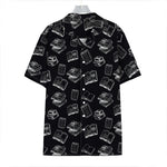 Black And White Books Pattern Print Hawaiian Shirt