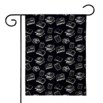 Black And White Books Pattern Print House Flag