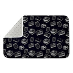 Black And White Books Pattern Print Indoor Door Mat