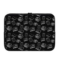 Black And White Books Pattern Print Laptop Sleeve