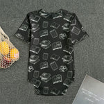 Black And White Books Pattern Print Men's Bodysuit