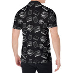 Black And White Books Pattern Print Men's Shirt