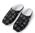 Black And White Books Pattern Print Mesh Casual Shoes