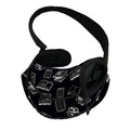 Black And White Books Pattern Print Pet Sling Carrier