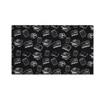 Black And White Books Pattern Print Polyester Flag
