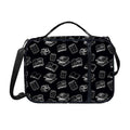 Black And White Books Pattern Print Shoulder Strap Bible Bag