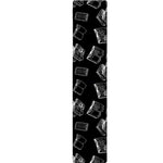 Black And White Books Pattern Print Table Runner