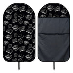 Black And White Books Pattern Print Waterproof Car Seat Cover