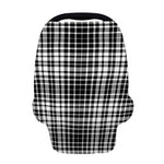 Black And White Border Tartan Print Baby Seat Cover