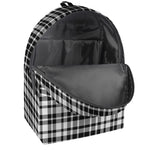 Black And White Border Tartan Print Backpack