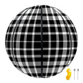 Black And White Border Tartan Print Basketball