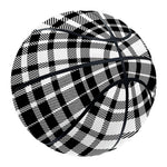 Black And White Border Tartan Print Basketball