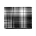 Black And White Border Tartan Print Bifold Wallet