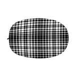 Black And White Border Tartan Print Car Side Mirror Covers