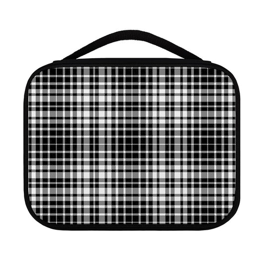 Black And White Border Tartan Print Classic Bible Case