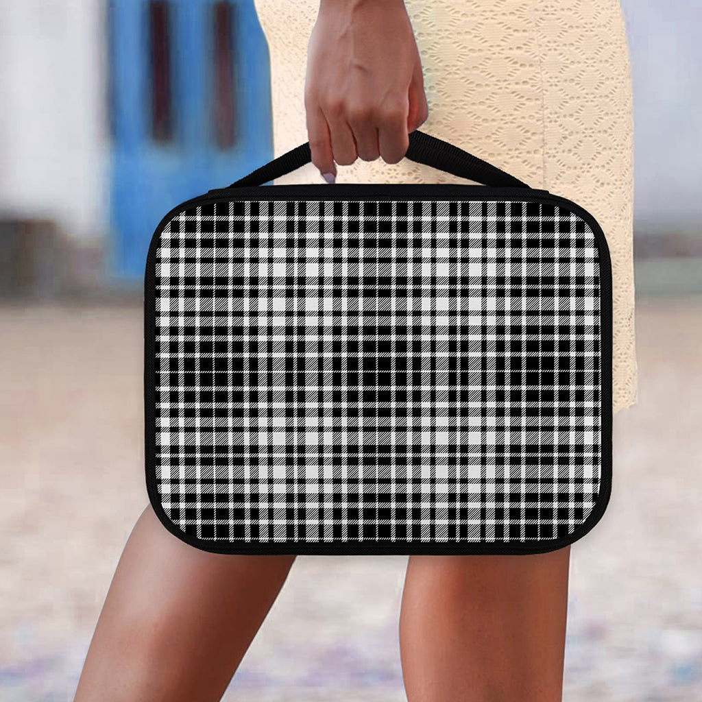 Black And White Border Tartan Print Classic Bible Case