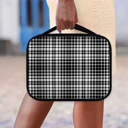 Black And White Border Tartan Print Classic Bible Case