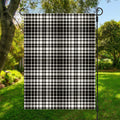 Black And White Border Tartan Print Garden Flag