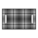 Black And White Border Tartan Print Golf Cart Seat Cover