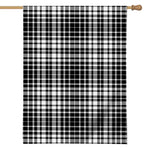 Black And White Border Tartan Print House Flag