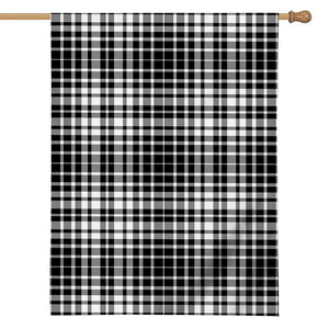 Black And White Border Tartan Print House Flag