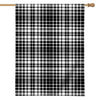 Black And White Border Tartan Print House Flag