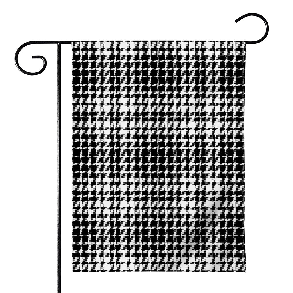 Black And White Border Tartan Print House Flag