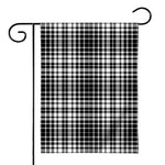 Black And White Border Tartan Print House Flag