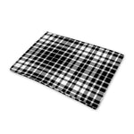 Black And White Border Tartan Print Pet Cooling Mat Cover