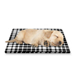 Black And White Border Tartan Print Pet Cooling Mat Cover