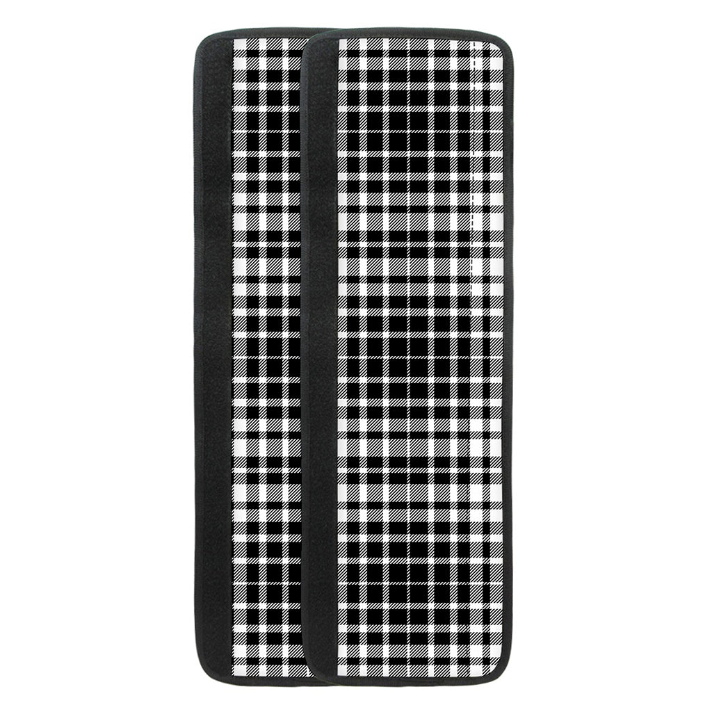 Black And White Border Tartan Print Refrigerator Handle Covers